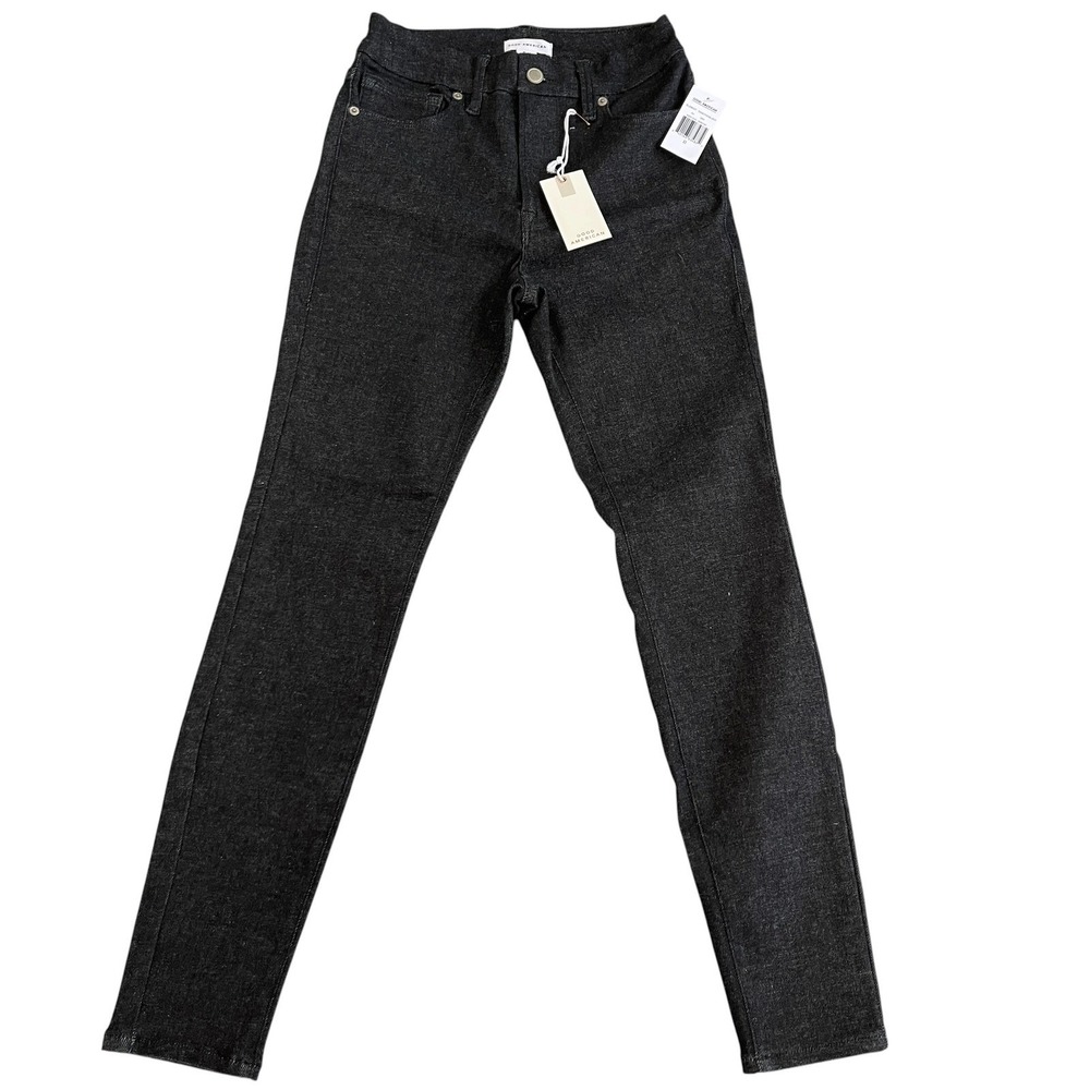 Good American Always Fits Good Legs Skinny Jeans Womens 6-12 Black NEW - Picture 4 of 16